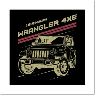 Jeep Wrangler 4xe Jeep car trailcat Posters and Art